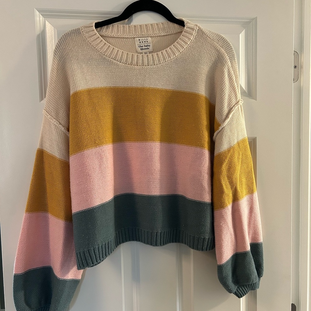 Trendy Color Block Sweater